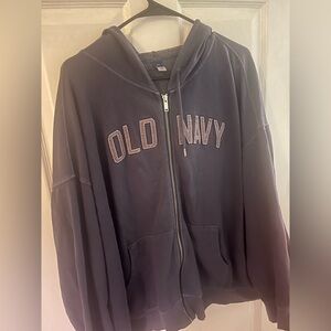 Old Navy Dark Blue Knit Hoodie